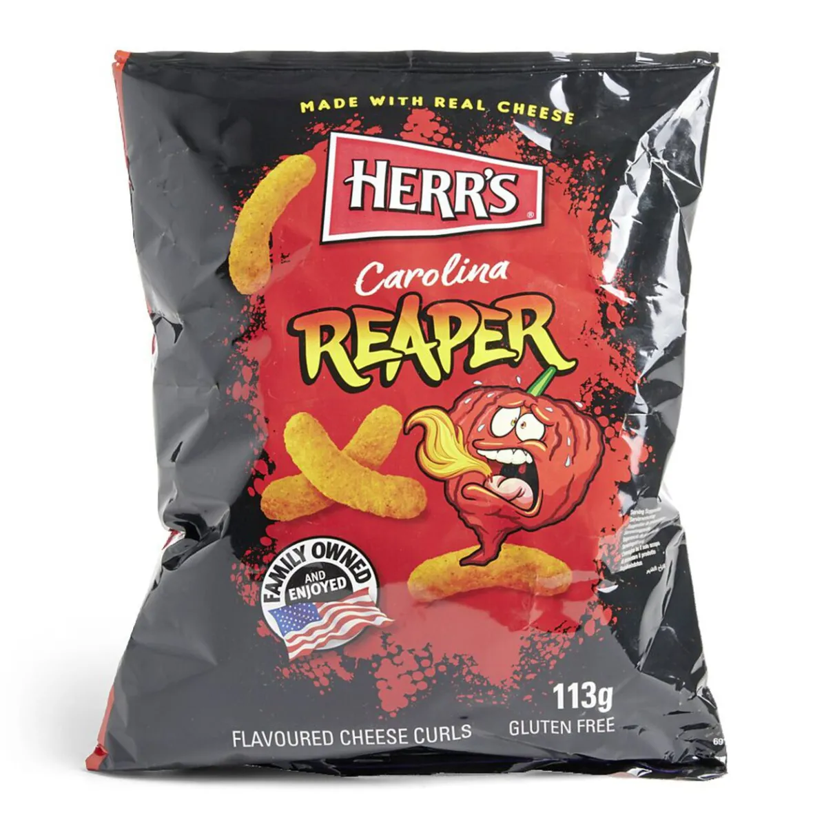 Snacks Herr's Carolina Reaper saveur fromage épicé 113gr-Gifi Best