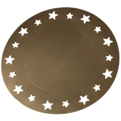 Sous assiette en carton doré x4-Gifi Outlet