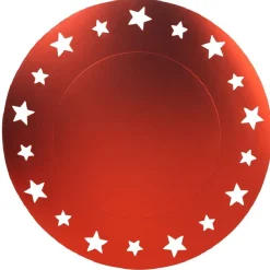 Sous assiette en carton rouge x4-Gifi New