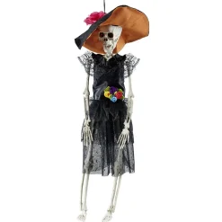Squelette femme esprit mexicain Halloween à suspendre H40cm-Gifi Hot