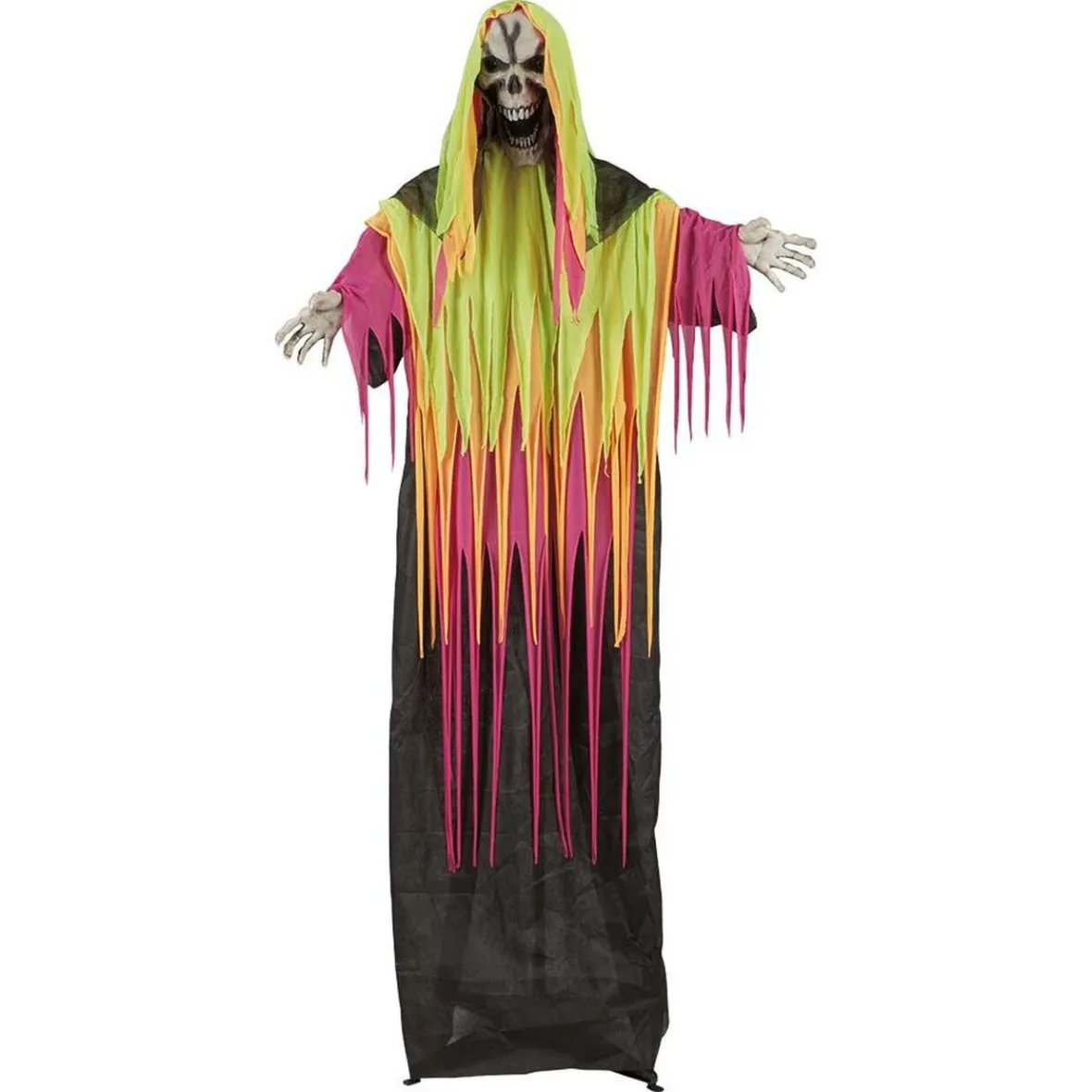 Squelette sonore et lumineux à LED décoration Halloween néon-Gifi Clearance