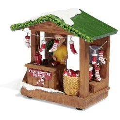 Stand de Noël lumineux chaussettes 5 LED blanc chaud en résine-Gifi Best