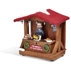 Stand de Noël lumineux fromage et raclette 5 LED banc chaud-Gifi Online