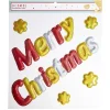 Sticker 3D fenêtre et mur Merry Christmas-Gifi Best