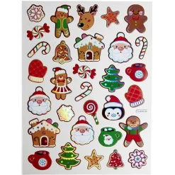 Sticker 3D fenêtre et mur Noël repositionnable x30-Gifi Online