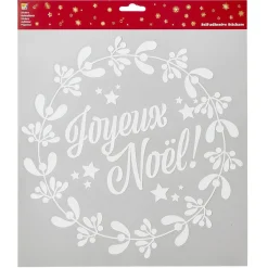 Sticker de Noël décor blanc 31x32cm-Gifi New