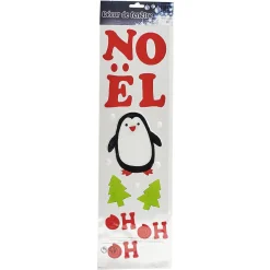 Sticker gel décor de Noël pour fenêtre-Gifi