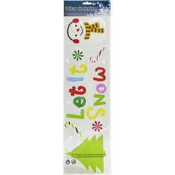 Sticker gel décor de Noël pour fenêtre-Gifi