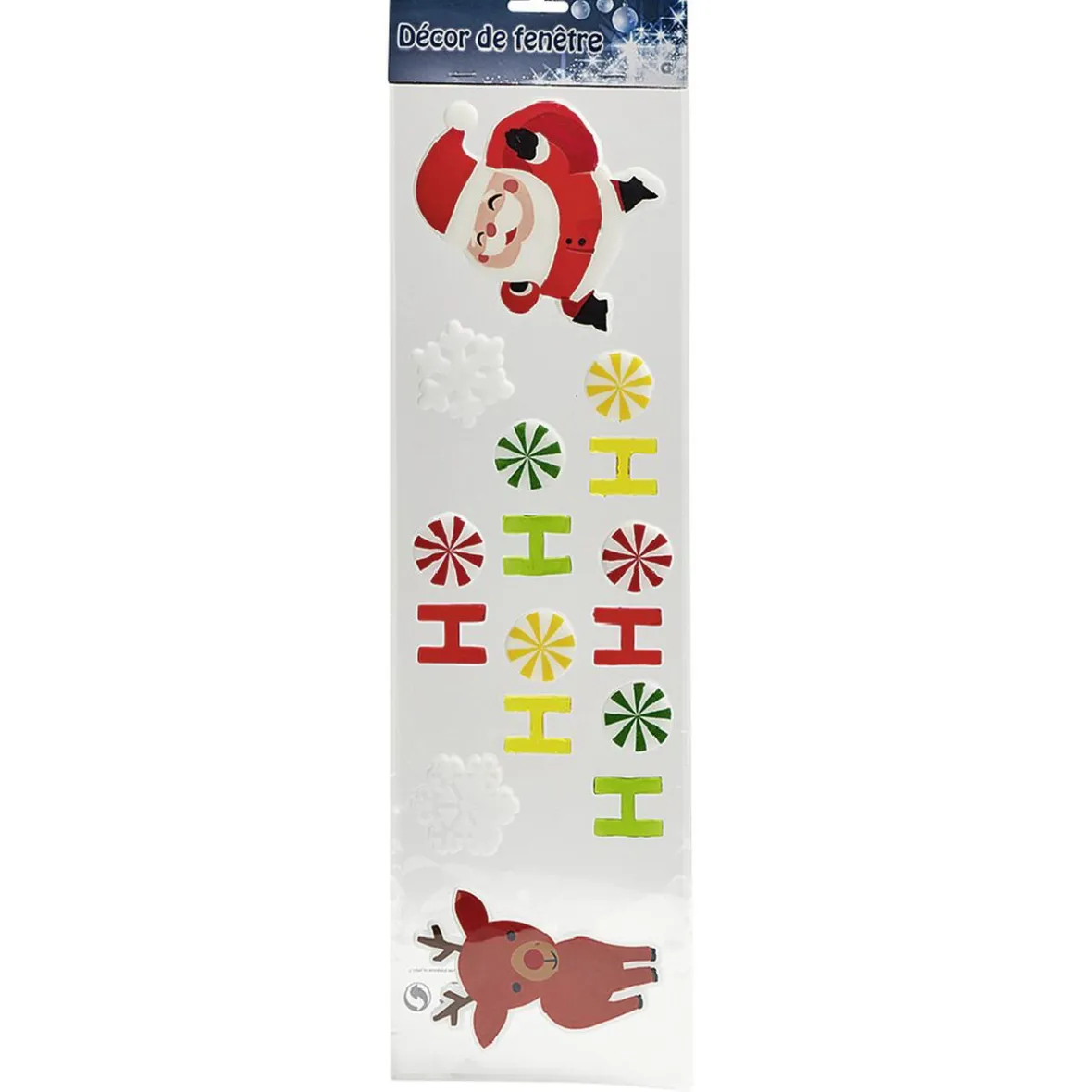 Sticker gel décor de Noël pour fenêtre-Gifi
