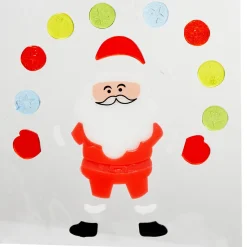 Sticker gel pour vitre design Père Noël-Gifi Outlet