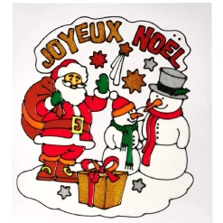 Sticker gel père Noël pour fenêtre-Gifi Best