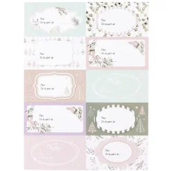 Sticker pour cadeau de Noël design Jardin d'hiver x10-Gifi Sale