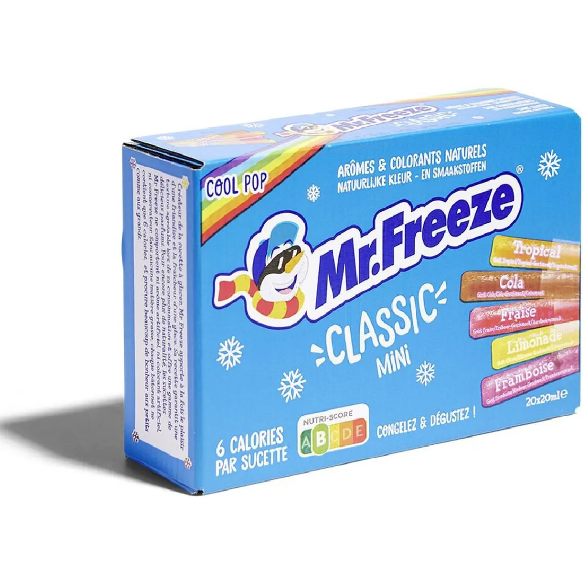 Sucette à congeler Mr.Freeze Cool Pop classique 20x20ml-Gifi