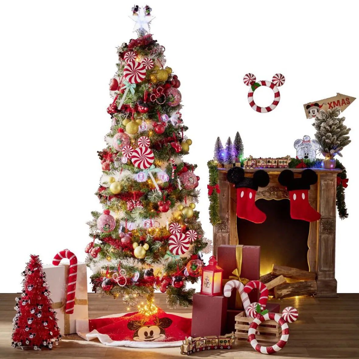 Sucette déco Noël Disney Mickey H36cm-Gifi New