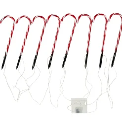 Sucre d'orge lumineux x8 H47 cm-Gifi Best