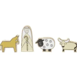 Sujet de crèche multicolore x4-Gifi Best