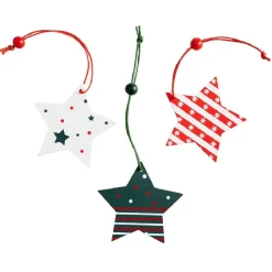 Sujet de Noël rouge et vert à suspendre x36-Gifi Online