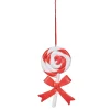 Supension bonbon lolipop blanc rouge-Gifi Outlet