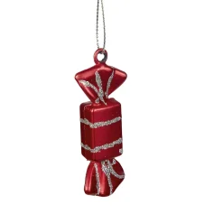 Supension forme Bonbons Noël rouge vert x9-Gifi Outlet