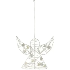 Suspension Ange de Noël métal blanc-Gifi Clearance