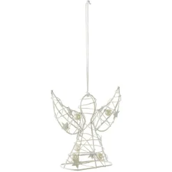 Suspension Ange de Noël métal blanc-Gifi Clearance