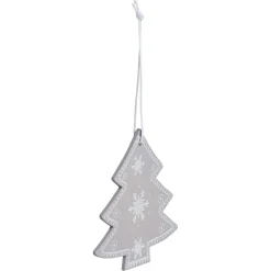 Suspension bois sapin ou renne H8,5cm - 6 modèles-Gifi Online