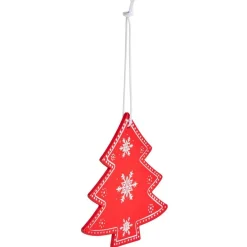 Suspension bois sapin ou renne H8,5cm - 6 modèles-Gifi Online