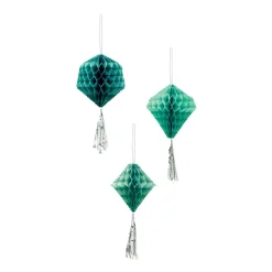Suspension boule en papier vert x3-Gifi Sale
