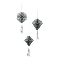 Suspension boule en papier gris x3-Gifi Sale