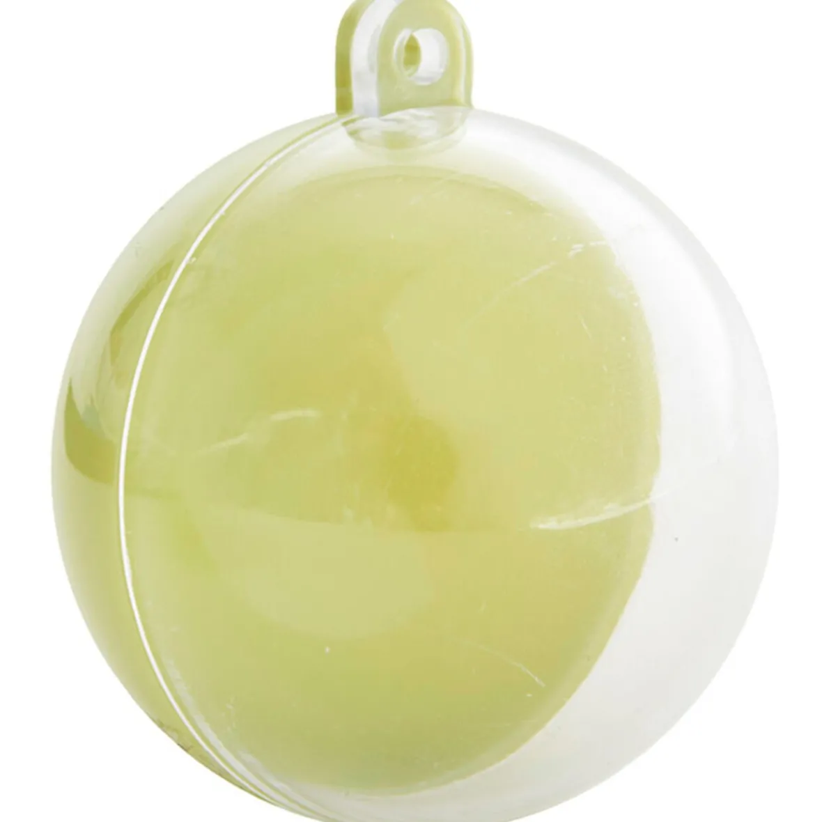Suspension boule verte anis et transparente x3-Gifi Online