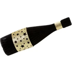 Suspension bouteille serpentin noir et doré-Gifi New