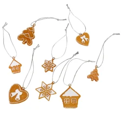 Suspension décoration Noël imitation pain d’épices x8-Gifi New