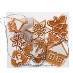 Suspension décoration Noël imitation pain d’épices x8-Gifi New