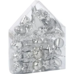 Suspension décoration sapin Noël argentée x30-Gifi New