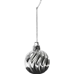 Suspension décoration sapin Noël argentée x30-Gifi New