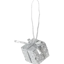 Suspension décoration sapin Noël argentée x30-Gifi New