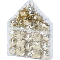 Suspension décoration sapin Noël dorée x30-Gifi New