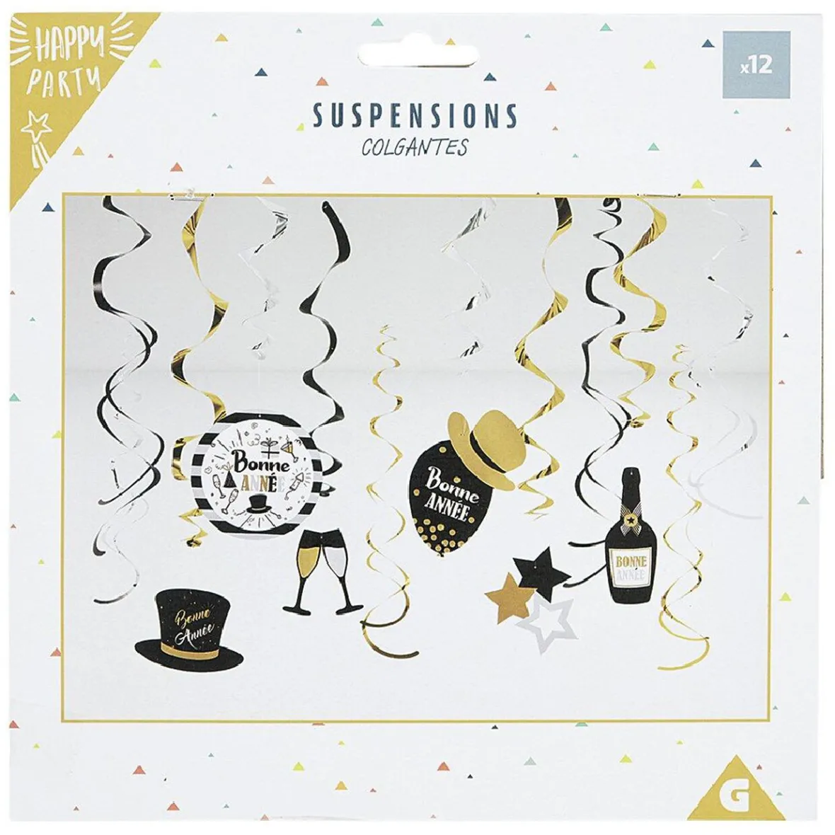 Suspension de fête Nouvel an x 12-Gifi Online