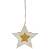 Suspension de Noël en bois motif incrusté étoile-Gifi Online