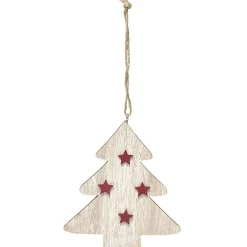 Suspension de Noël en bois motif incrusté étoile-Gifi Online