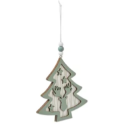 Suspension de Noël en mdf forme Étoile ou Sapin-Gifi Best