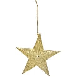 Suspension de Noël en métal doré ou argenté-Gifi New