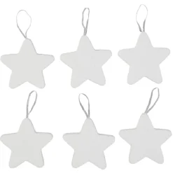 Suspension de Noël en polystyrène blanc x6-Gifi