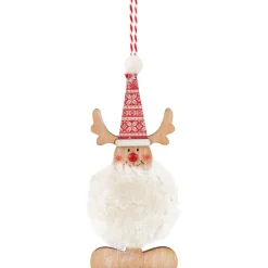 Suspension de Noël figurine avec fourrure-Gifi New