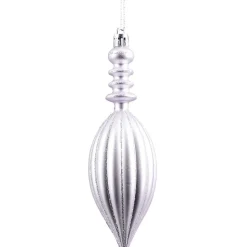 Suspension de Noël forme goutte violet clair H14,5cm-Gifi Hot