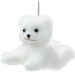 Suspension de Noël forme ours blanc-Gifi Online