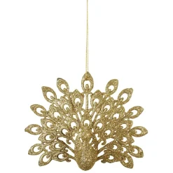 Suspension de Noël forme paon pailletté-Gifi