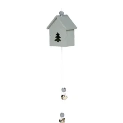 Suspension de Noël maisonnette en bois-Gifi Best