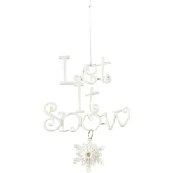 Suspension de Noël message Let it Snow en polystyrène-Gifi Sale