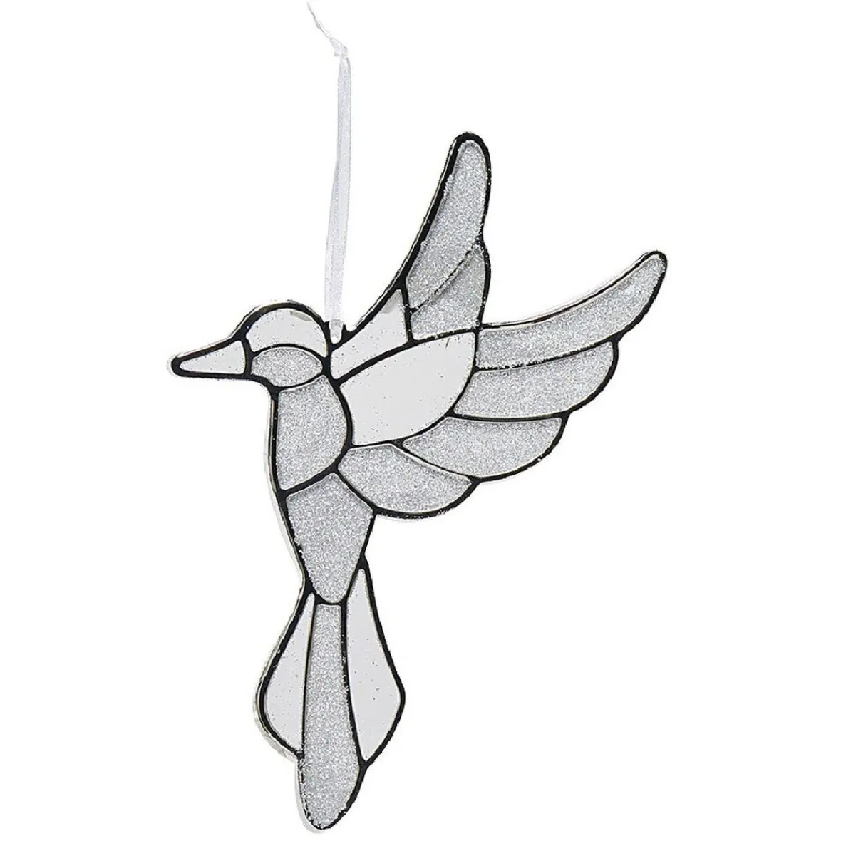 Suspension de Noël oiseau pailleté H17 cm-Gifi Discount